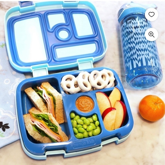 Bentgo Leak-Proof 5-Compartment Bento-Style Lunch Box, Kids, Blue - Picture 4 of 8